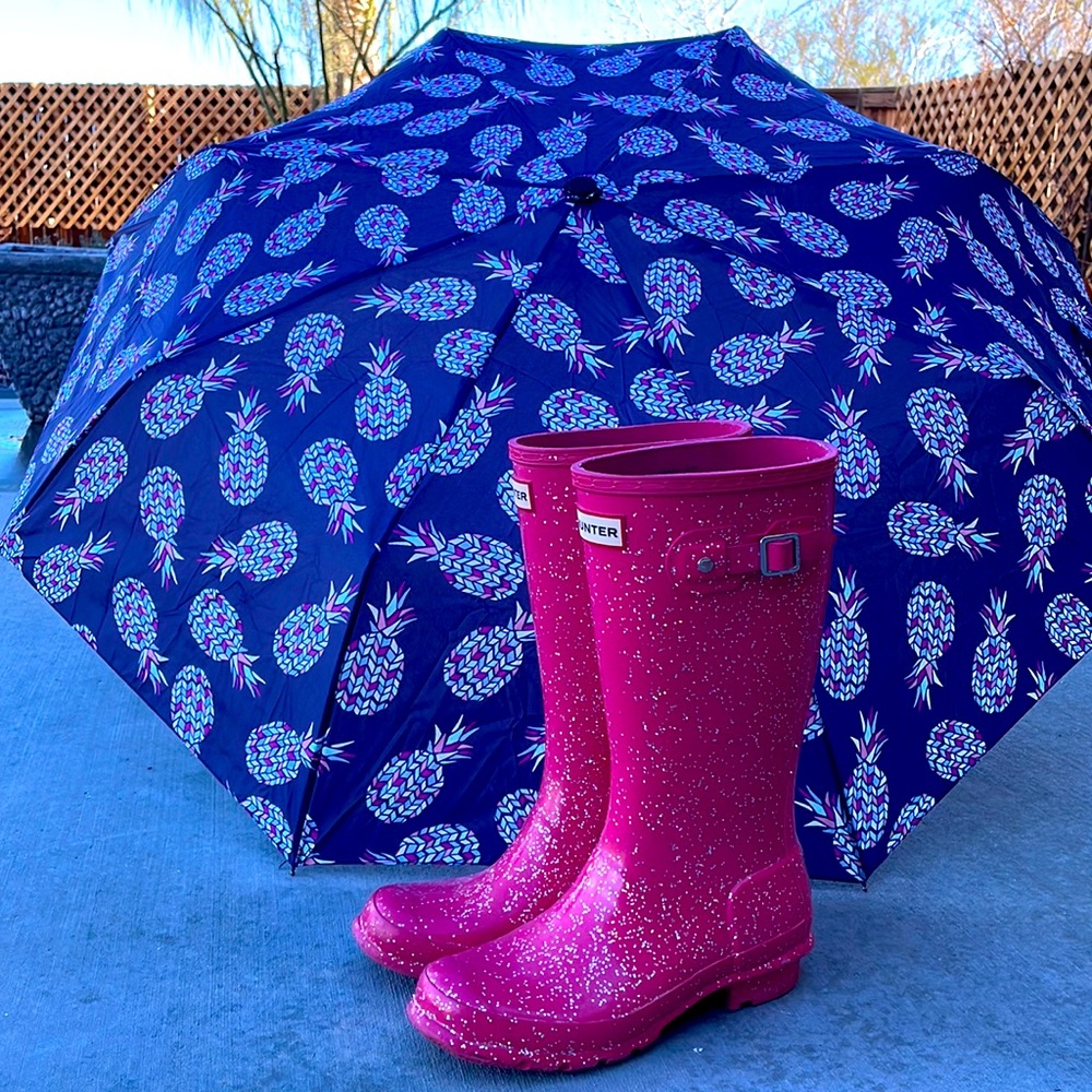 Hunter Boots Pink Classic Glitter